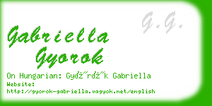 gabriella gyorok business card